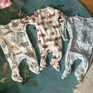 Baby boy onesies rollover footies